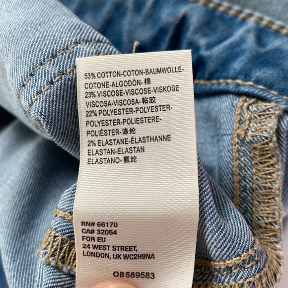 Free People Flare Float On High Rise Distressed Flare Jeans Fray Hem Retro 60's - Picture 10 of 16